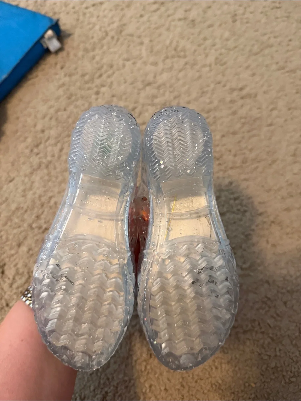 Disney Cinderella light up Clear Jelly Heels